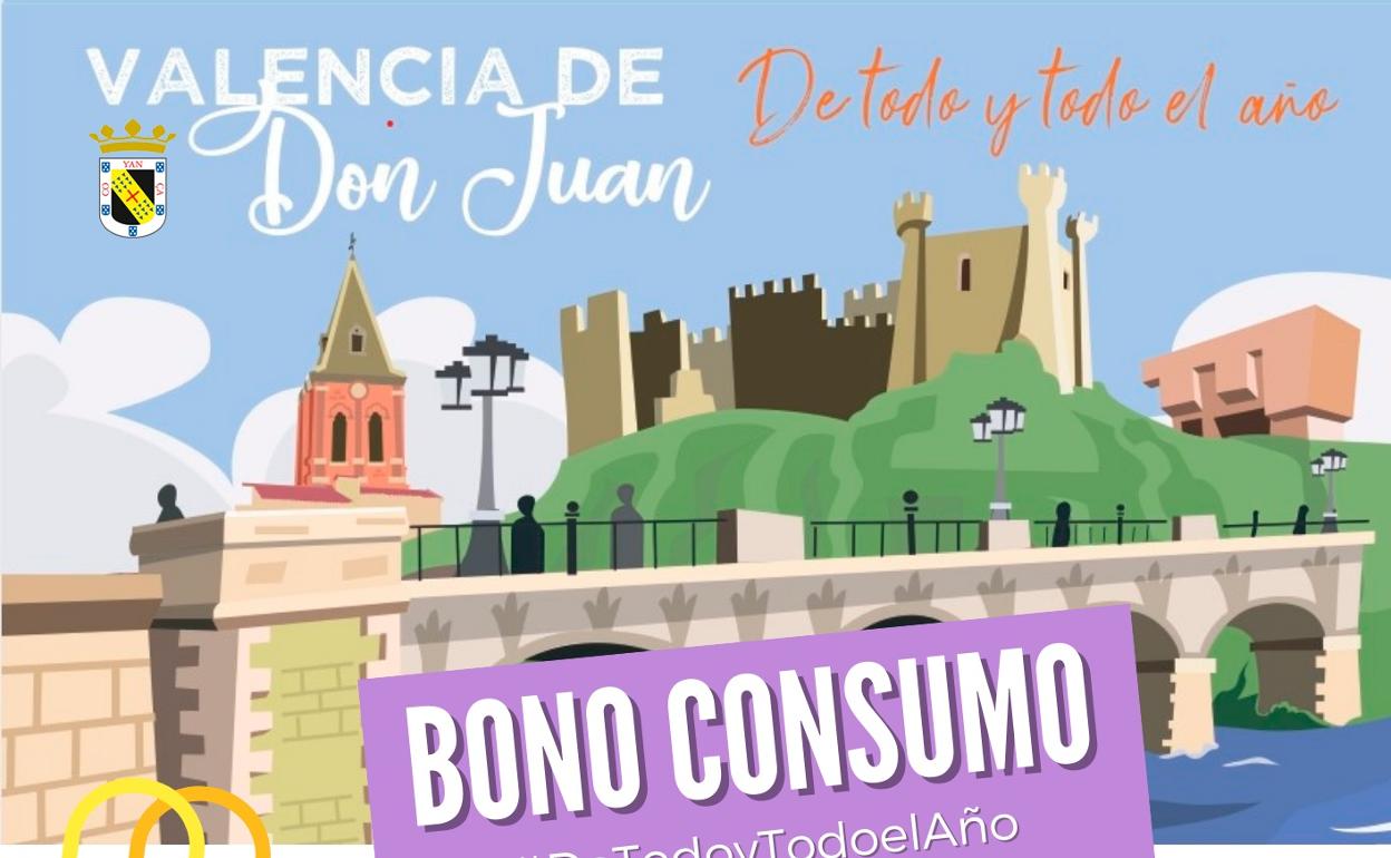 Cartel de la campaña de bonos al consumo.