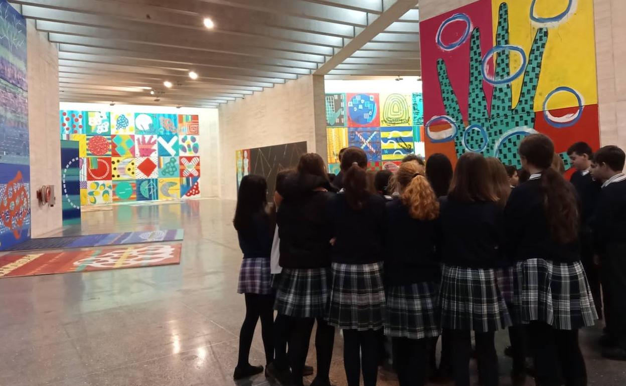 Visita de los alumnos del Colegio de La Asunción. 