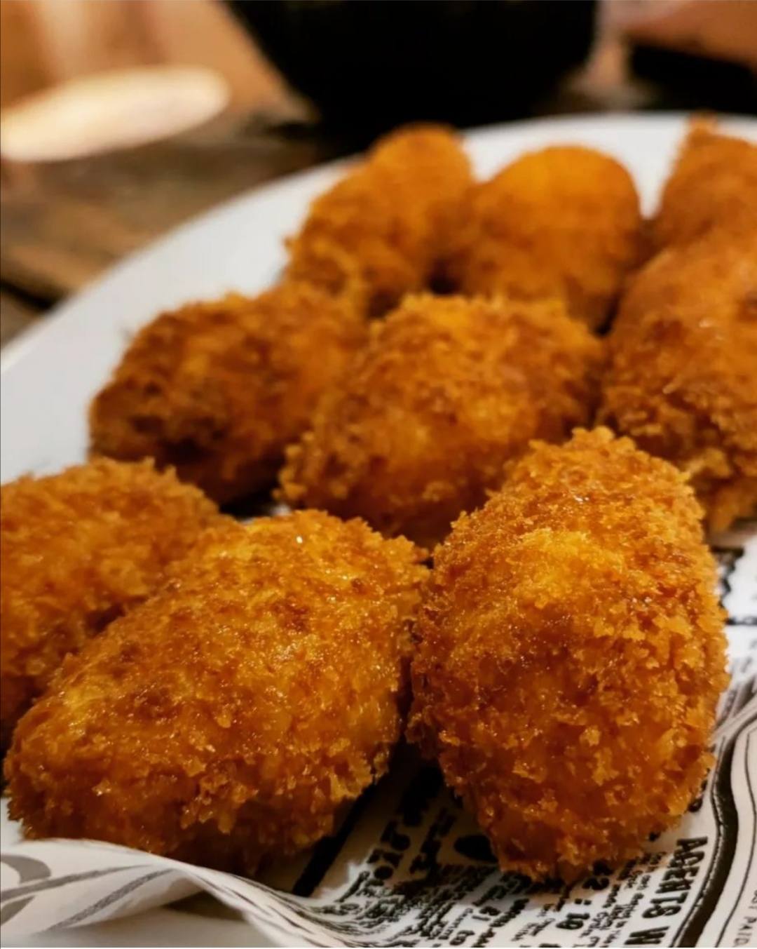 Las tapas ofrecidas en la Ruta de la Croqueta que realizaron los redactores de leonoticias. Croquetas de la Karpintería