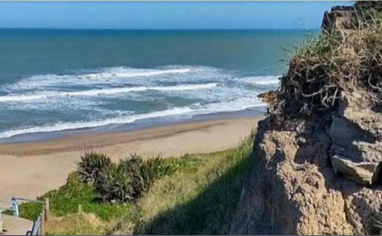 El balneario nudista de La Escondida, en Mar del Plata. 