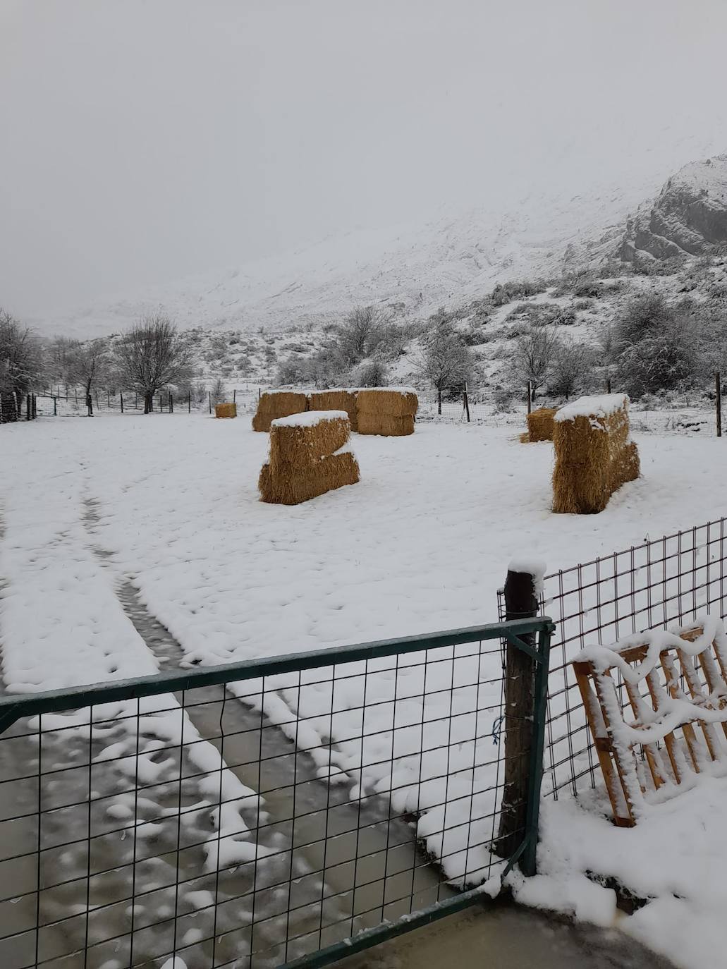 Estampas de nieve en zonas como Cubillas, Lugueros, Villamanín, Villablino, Fontún, Buiza y Villar del Puerto.