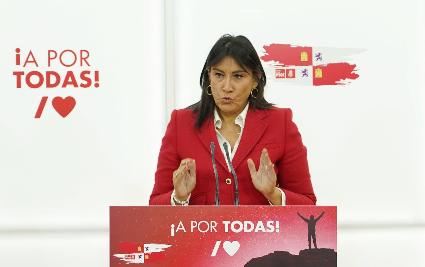 La secretaria de Organización del PSCyL, Ana Sánchez, y el portavoz de Interior del Grupo Socialista en el Congreso de los Diputados, David Serrada, analizan cuestiones de actualidad política en Castilla y León.