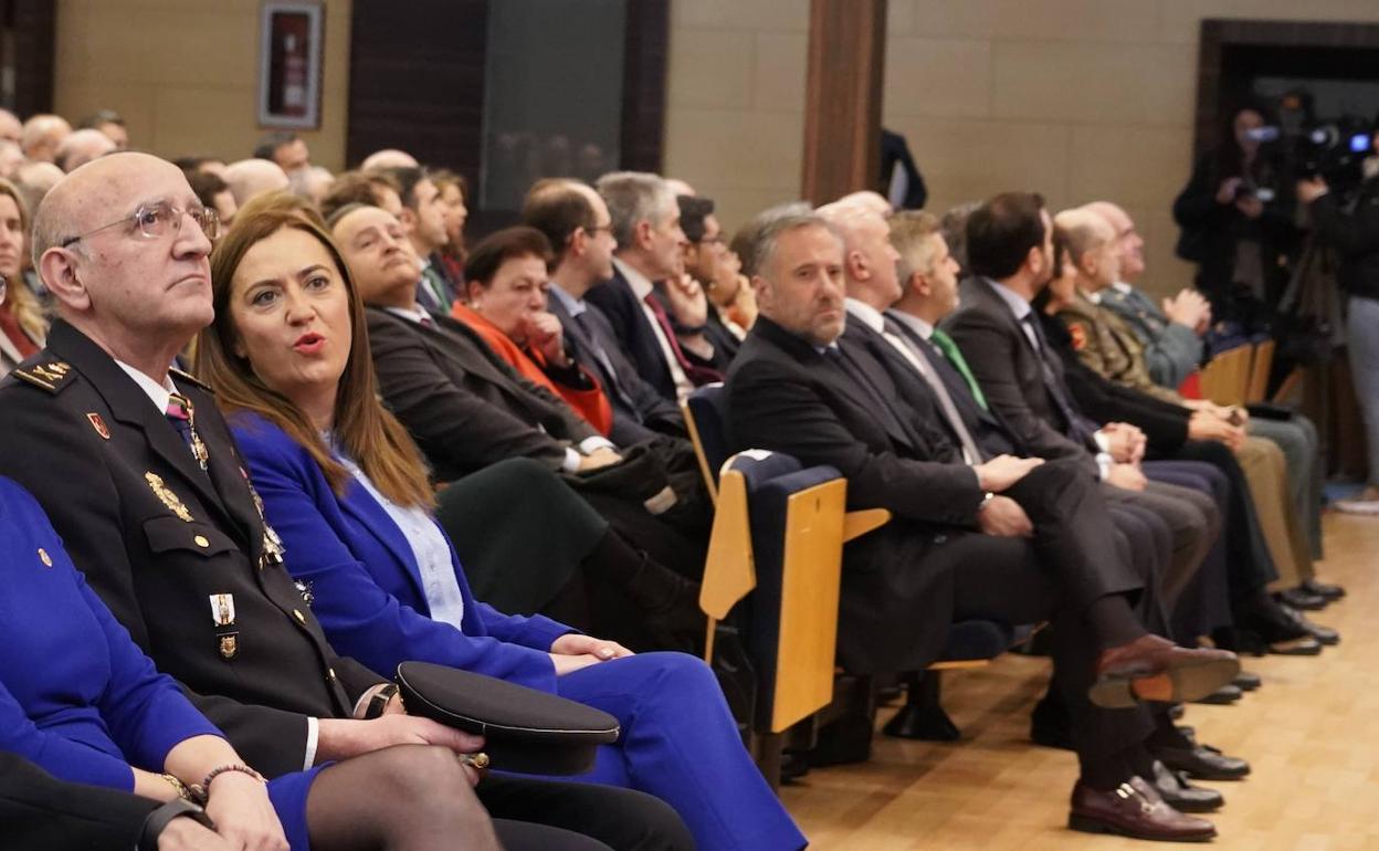 La delegada del gobierno en Castilla y León, Virgina Barcones, este jueves.