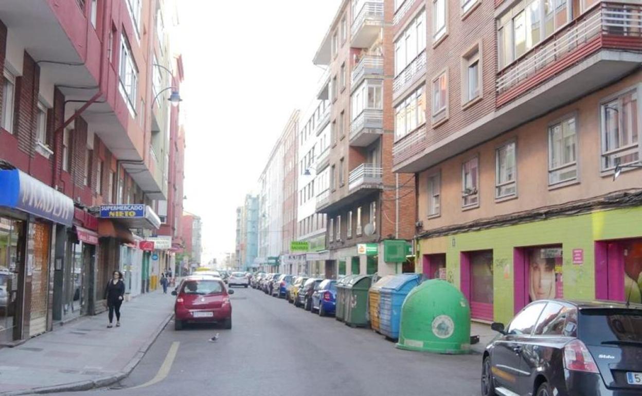 Zona comercial en el barrio de San Mames.