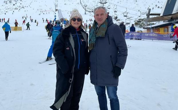 Olga Álvarez junto a Nicanor Sen, este sábado en San Isidro.