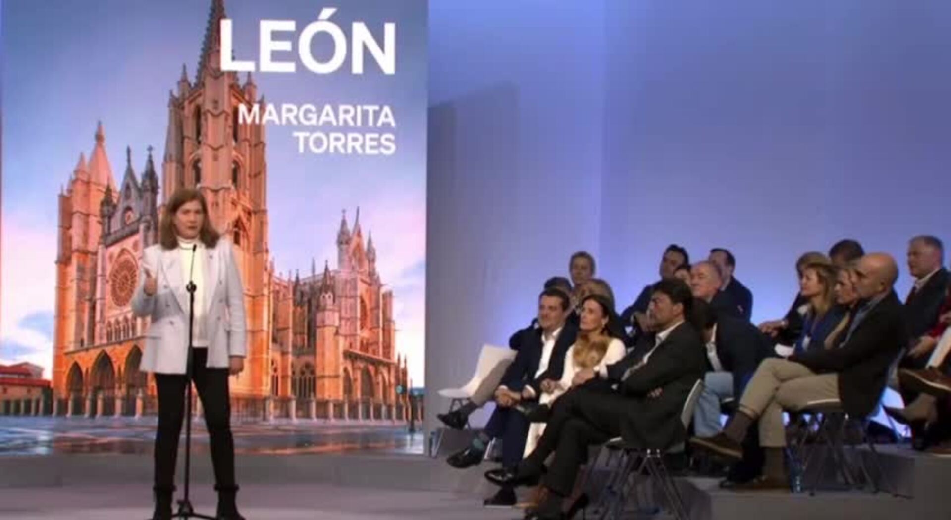 Margarita Torres en la presentación oficial de los candidatos del PP