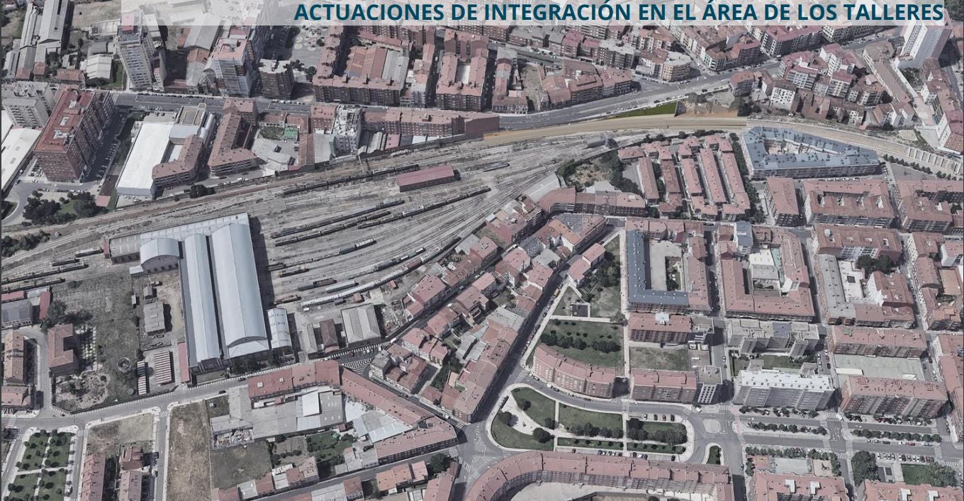 El Administrador de Infraestructuras Ferroviarias, Adif, presentó este lunes el proyecto de integración del ferrocarril en el municipio de San Andrés del Rabanedo. El proyecto, que supondrá un enorme impacto visual, se condensa en 22 imágenes que dejan ver el estado actual y futuro. El nuevo pryecto propone pasos inferiores que conecten el tráfico rodado y cuenten con aceras para las comunicaciones peatonales y ciclistas. 