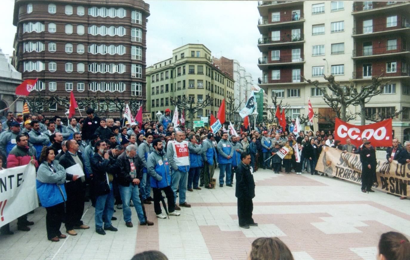 Durante seis meses los trabajadores vivieron frente al Ministerio de Economía. 