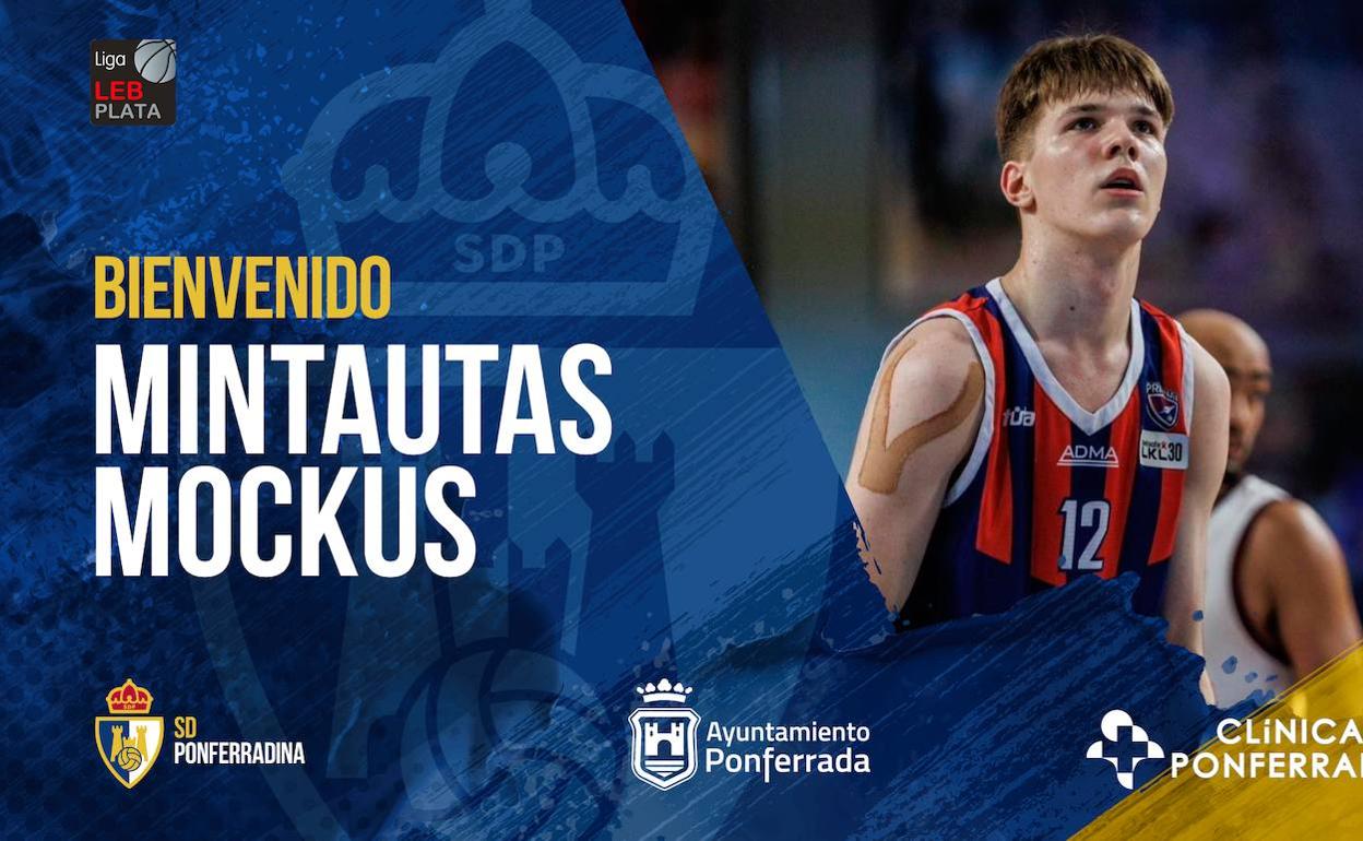 El alero Mintautas Mockus, nuevo fichaje para el Clíncia Ponferrada.