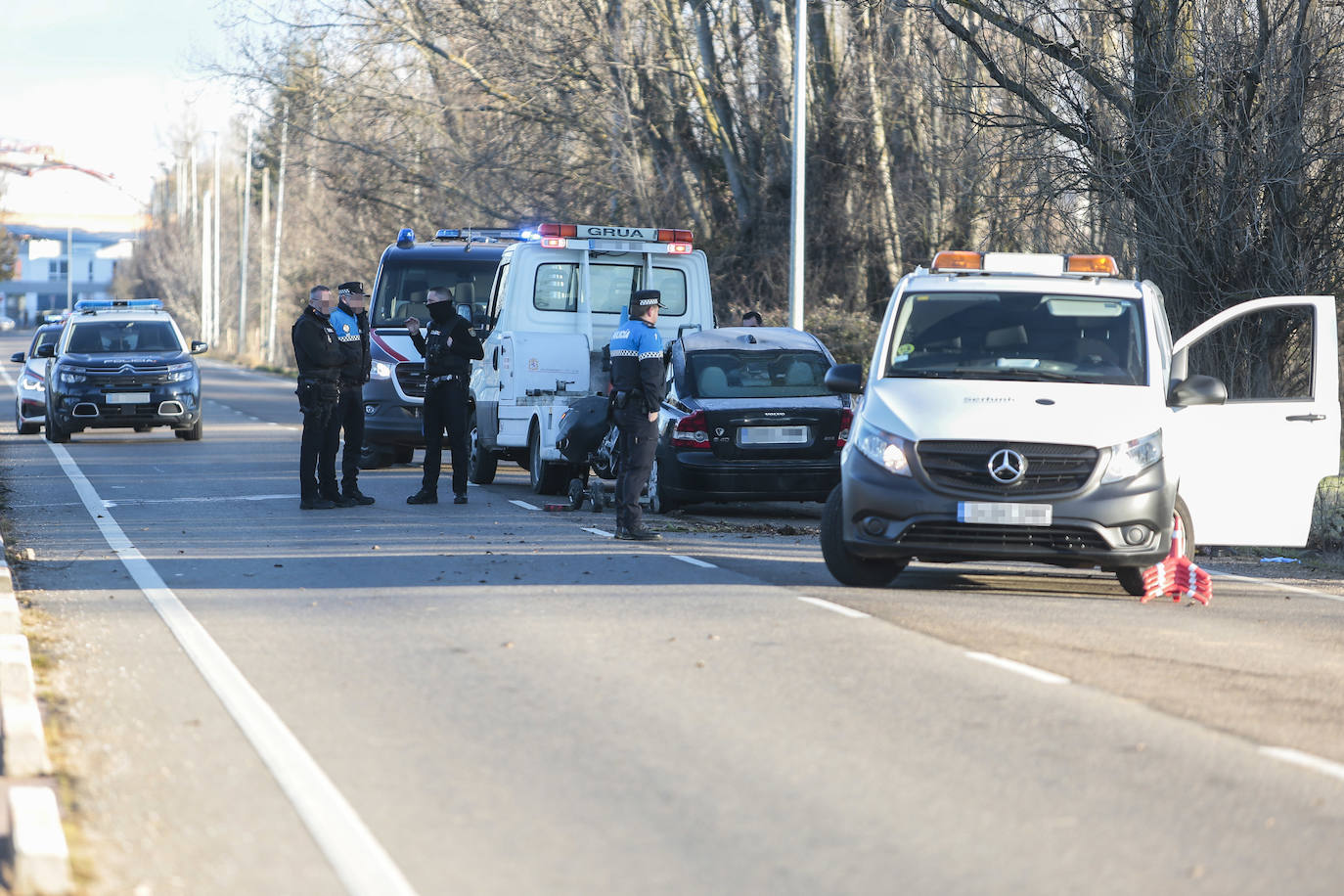 Un fallecido en un accidente de tráfico en la carretera de Vilecha de la capital leonesa. 