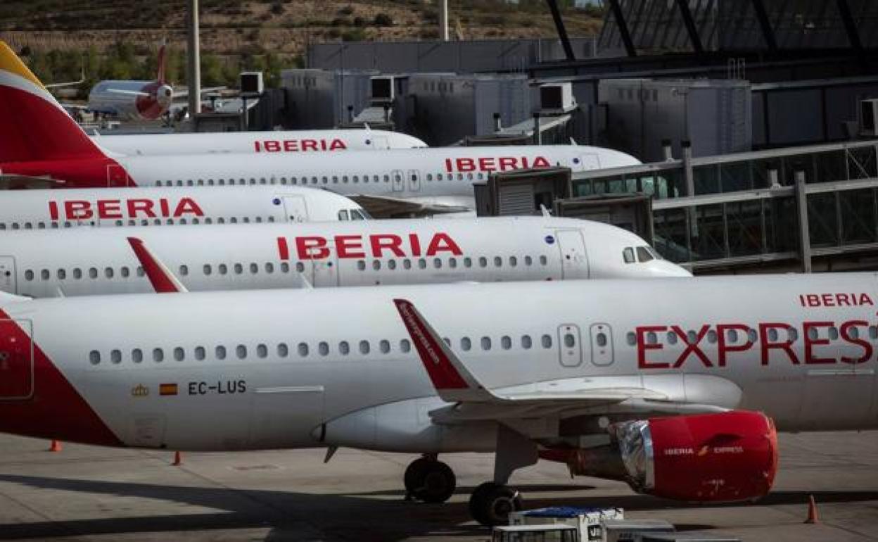 Flota de aviones de Iberia 