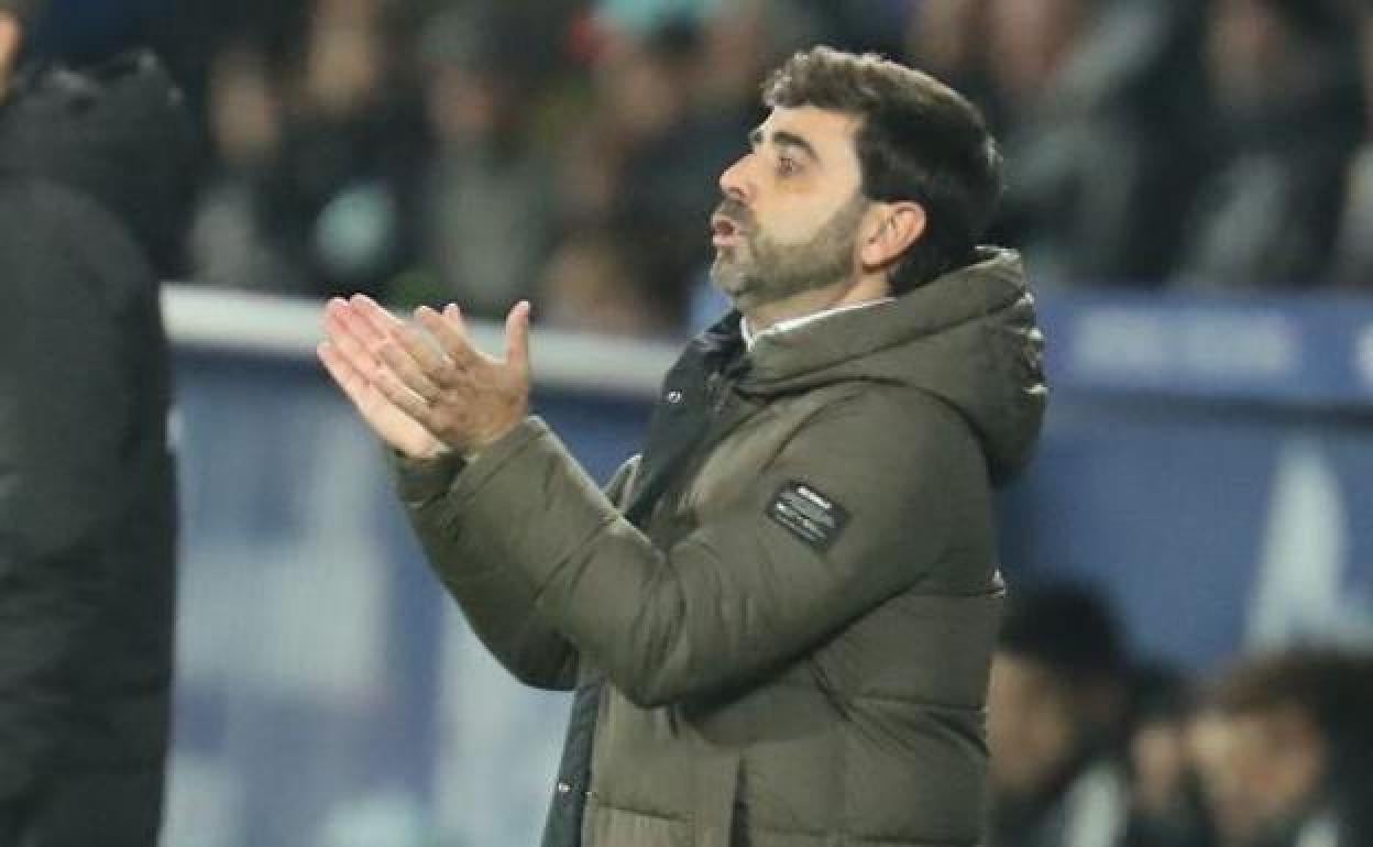 David Gallego, técnico de la Deportiva.