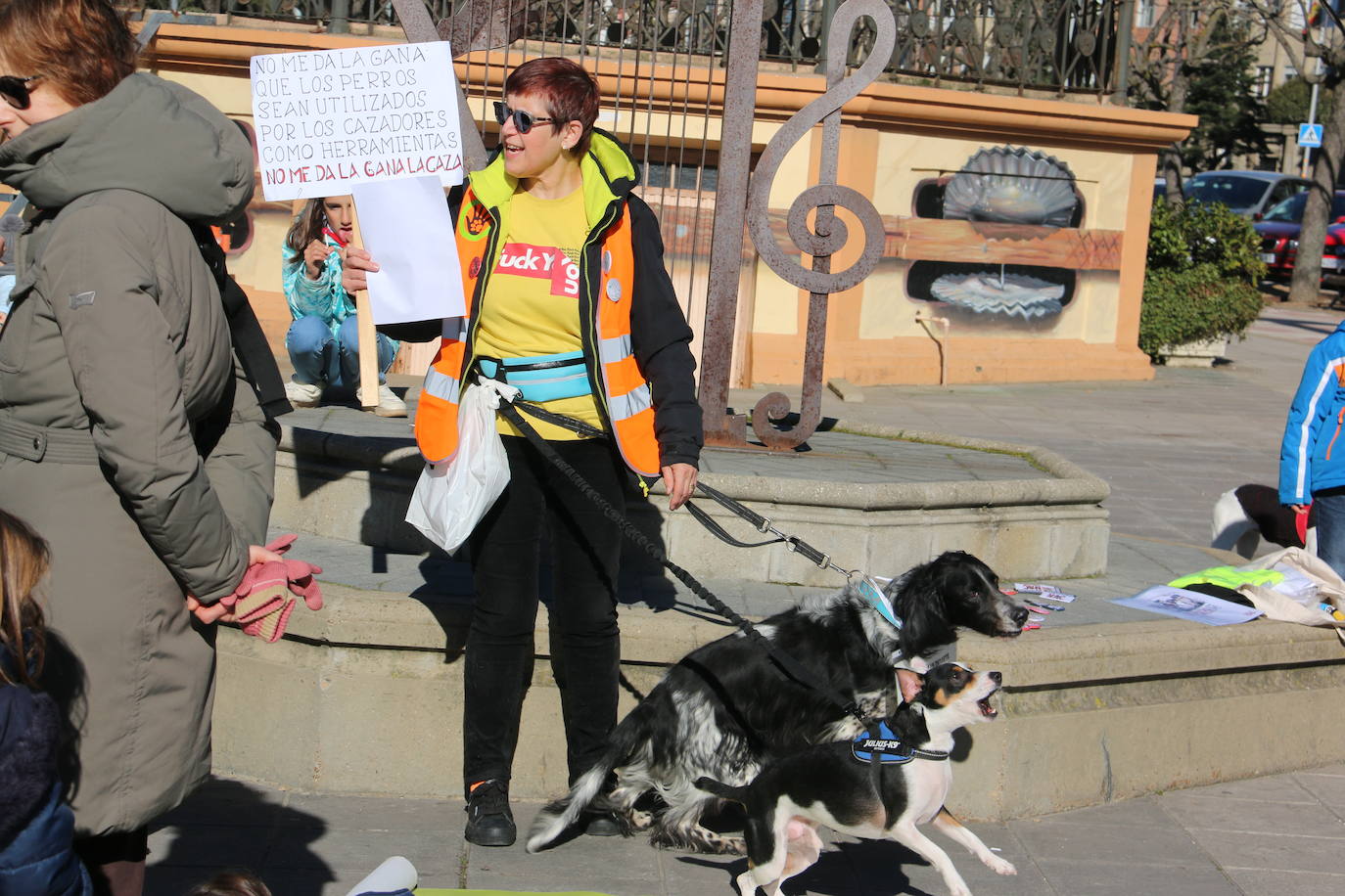 La Plataforma No a la Caza convoca en León una manifestación para exigir al Gobierno que modifique la Ley de Protección Animal e incluya en ella a perros como los galgos | EL 28 de febrero termina la temporada de caza con galgos y las asociaciones temen un «abandono masivo y asesinato» de estos animales.