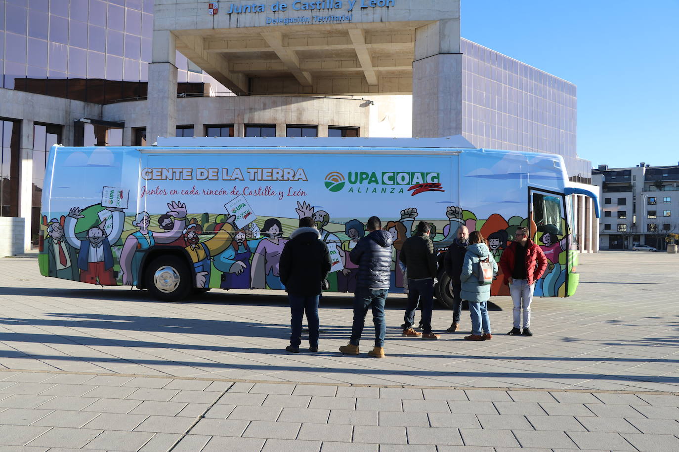 Presentación del autobús de la alianza Upa-Coag.