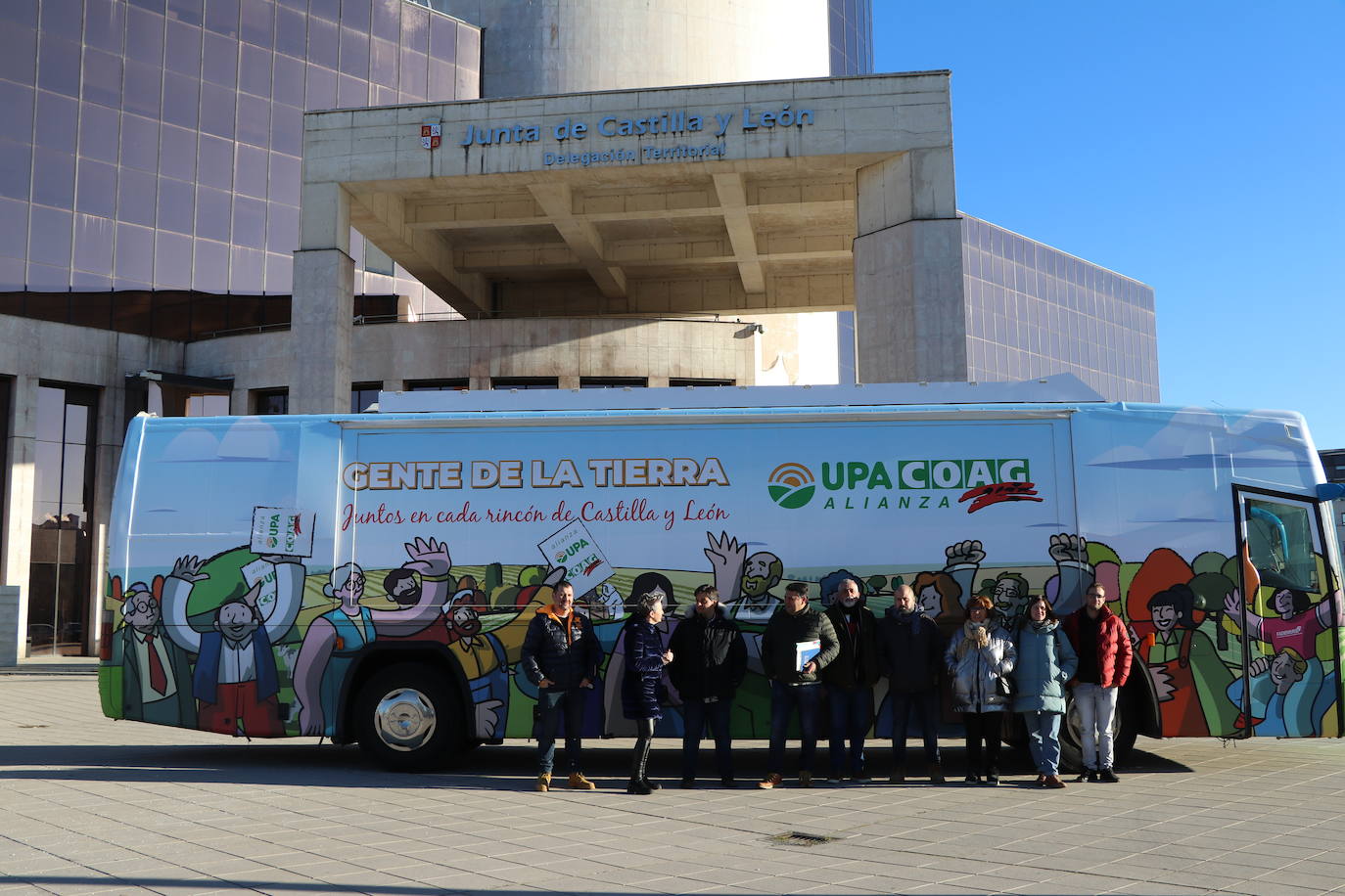 Presentación del autobús de la alianza Upa-Coag.