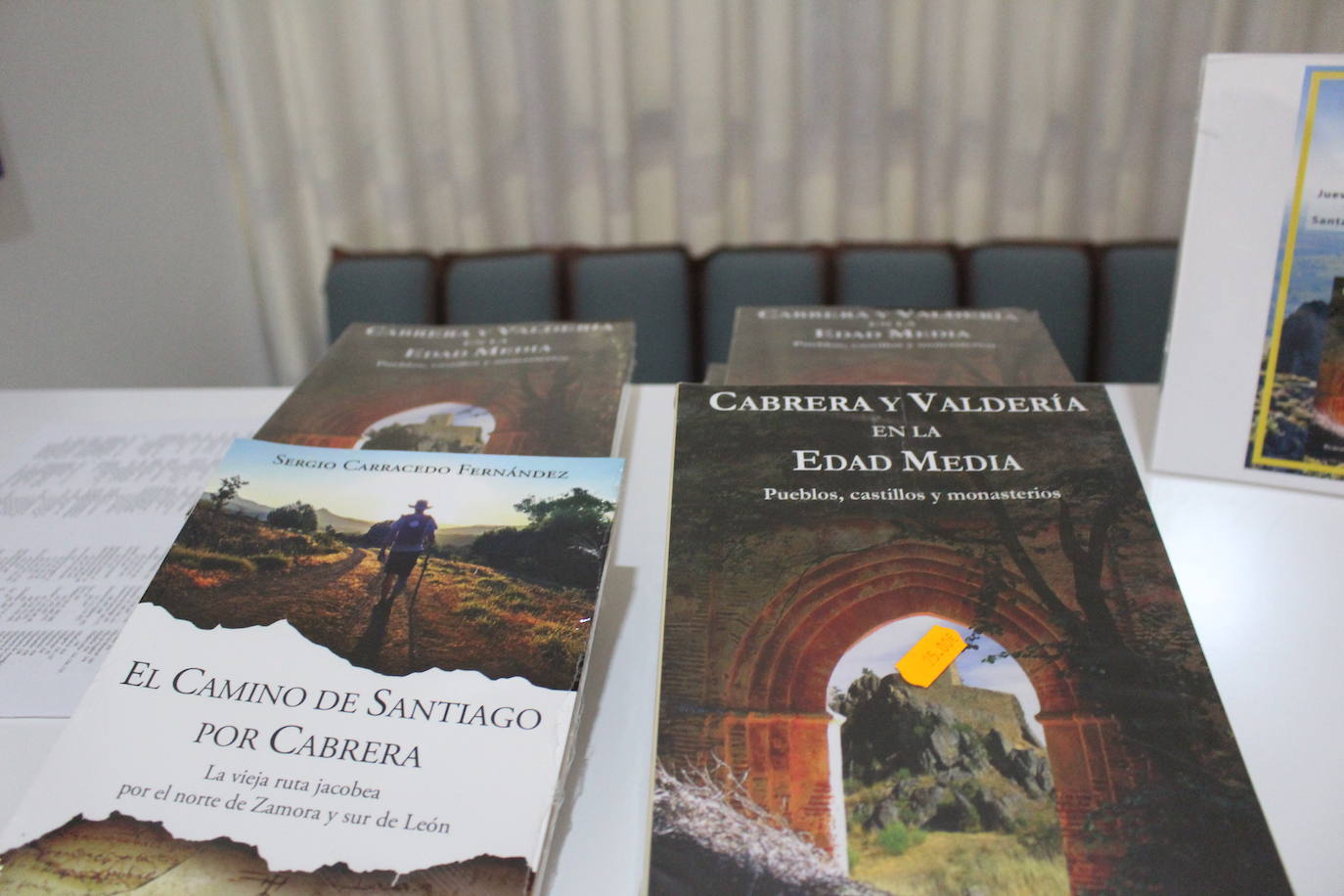 Presentación de los libros de Sergio Carracedo, 'Cabrera y Valdería en la Edad Media' y 'El Camino de Santiago por Cabrera'. 