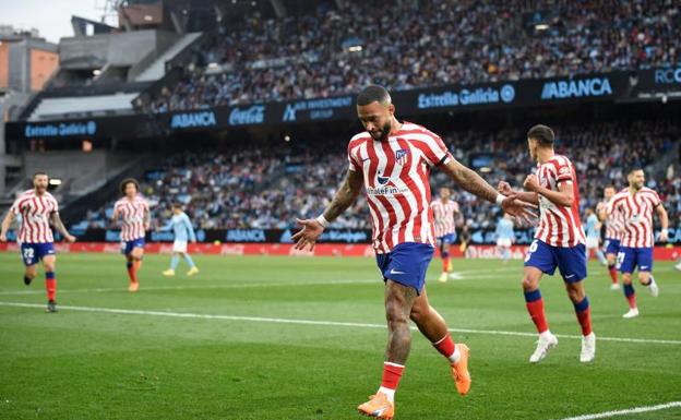 Oblak y Memphis resucitan al Atlético en Balaídos