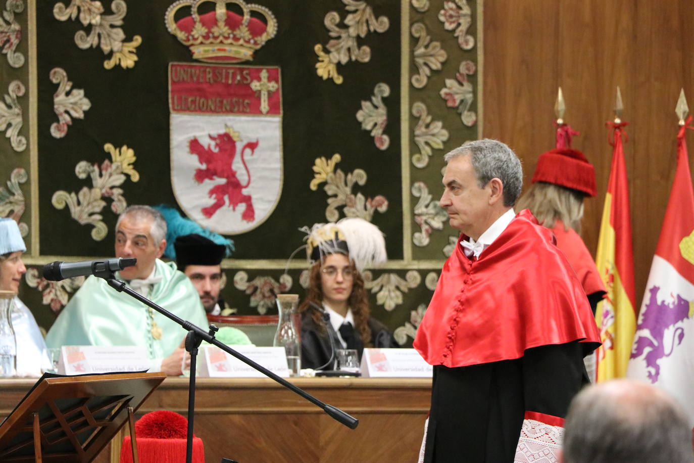 Acto académico de investidura del ex presidente del Gobierno, José Luis Rodríguez Zapatero, como Doctor Honoris Causa por la Universidad de León.