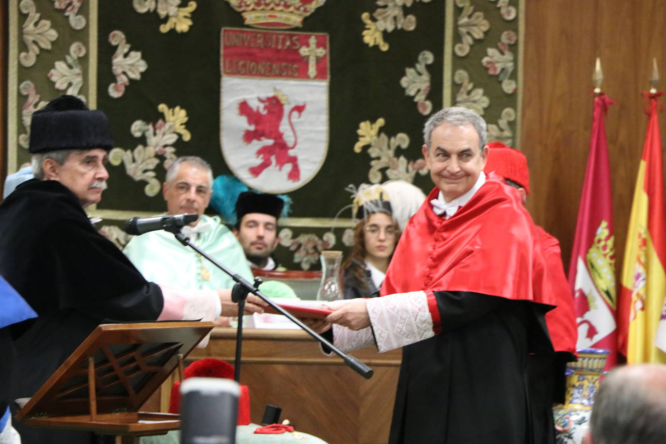 Acto académico de investidura del ex presidente del Gobierno, José Luis Rodríguez Zapatero, como Doctor Honoris Causa por la Universidad de León.