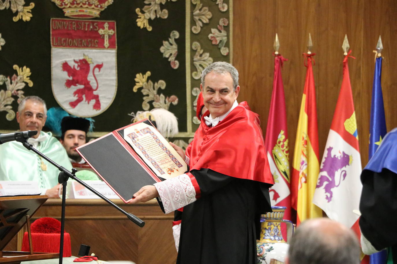 Acto académico de investidura del ex presidente del Gobierno, José Luis Rodríguez Zapatero, como Doctor Honoris Causa por la Universidad de León.