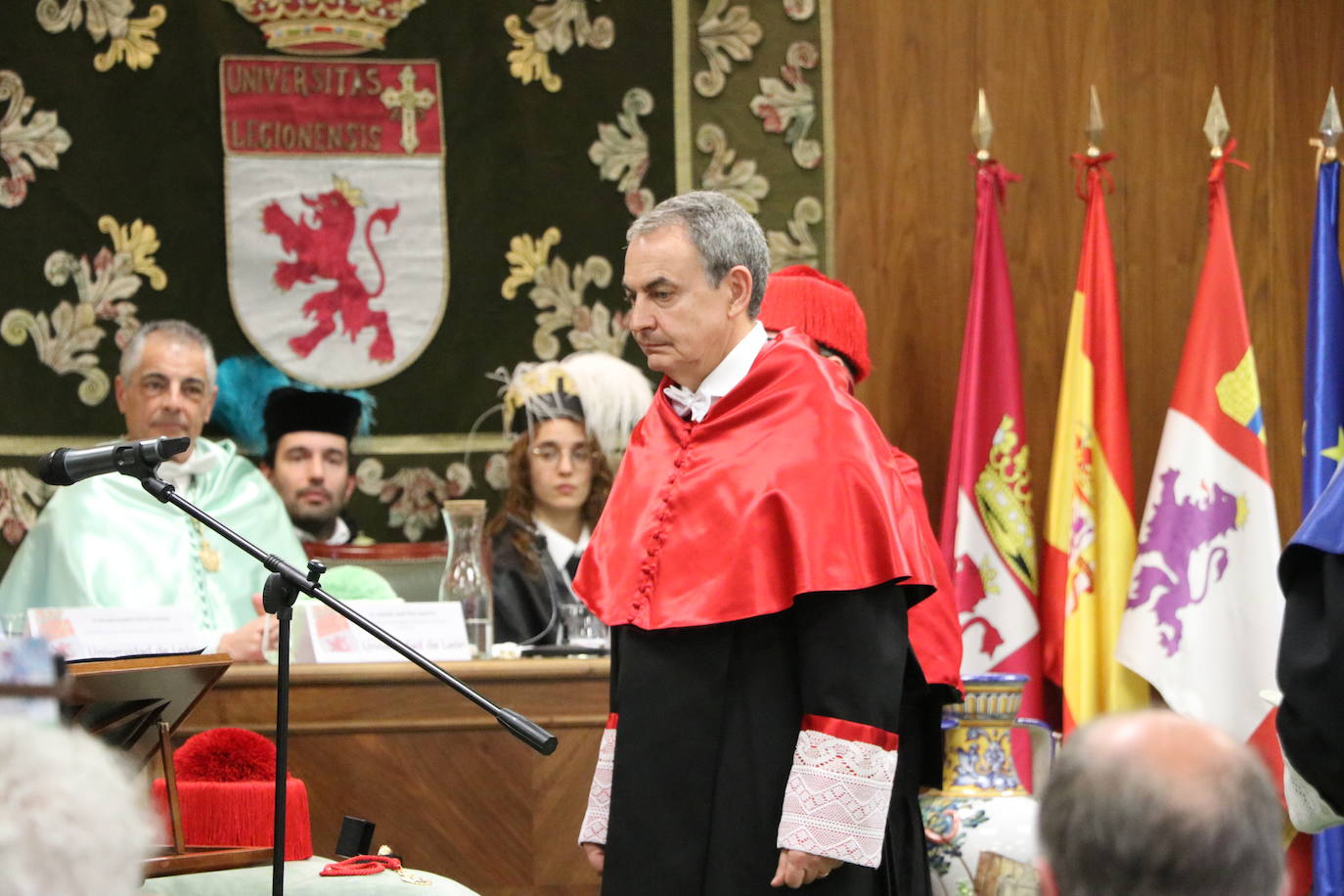 Acto académico de investidura del ex presidente del Gobierno, José Luis Rodríguez Zapatero, como Doctor Honoris Causa por la Universidad de León.