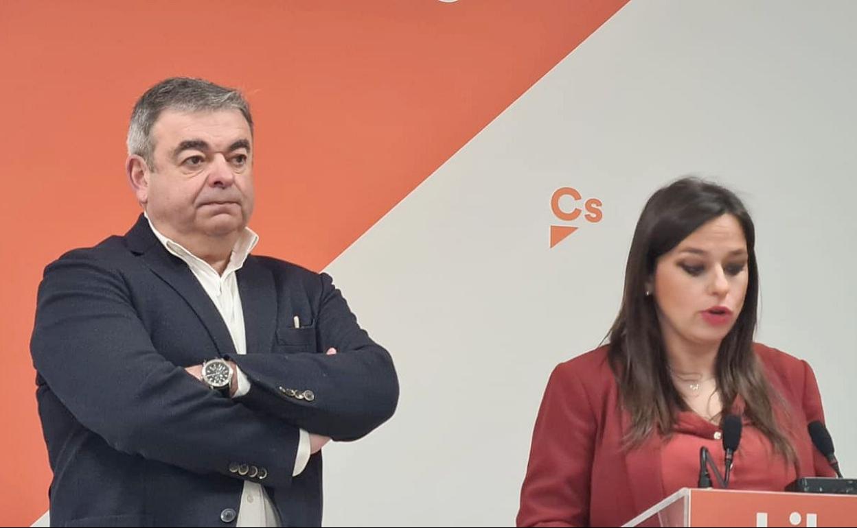 Justo Fernández, este miércoles, durante su presentación como candidato de Ciudadanos. 