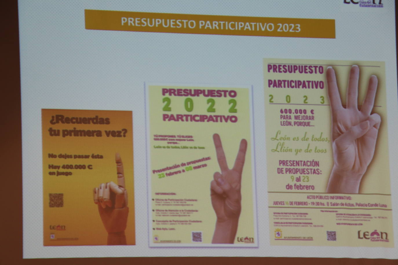 El concejal de Participación Ciudadana, Nicanor Pastrana, explica en una reunión abierta los detalles de los terceros Presupuestos Participativos que este 2023 se abren a los jóvenes de 12 años