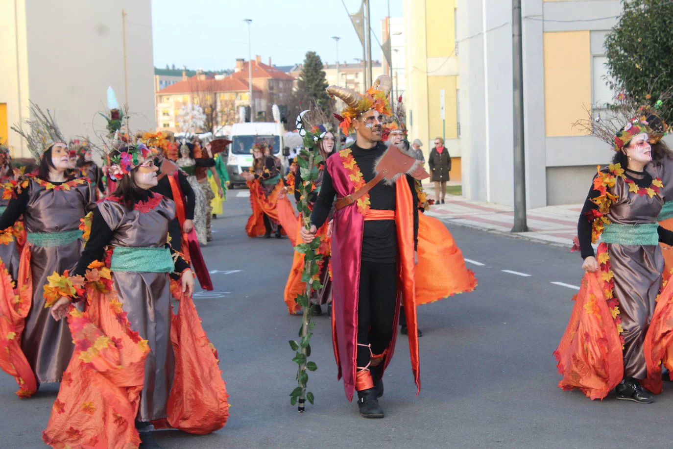 Desfile del Carnaval celebrado en las calles de San Andrés del Rabanedo.
