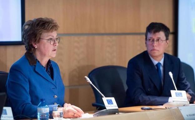 La jefa de la delegación de la comisión de Control Presupuestario del Parlamento Europeo, Monika Hohlmeier, en Madrid.