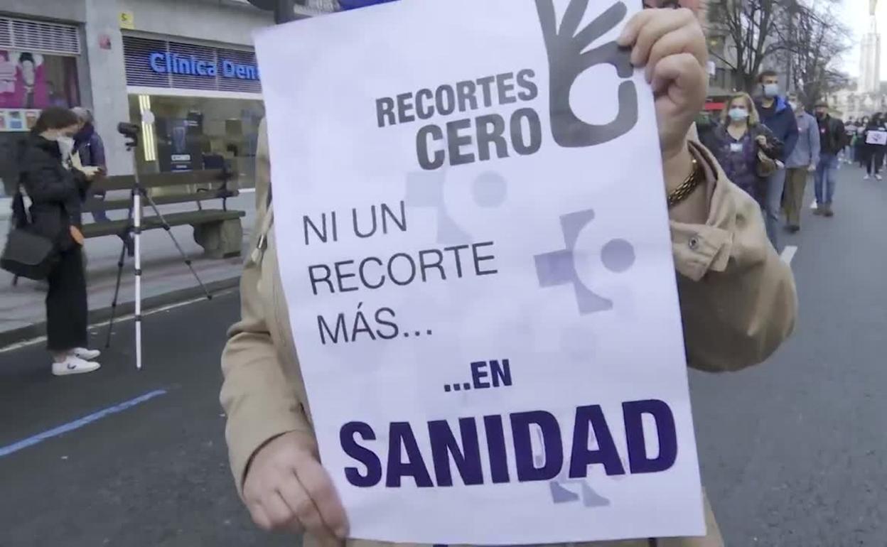 Imagen de archivo de una concentración de Sanidad. 