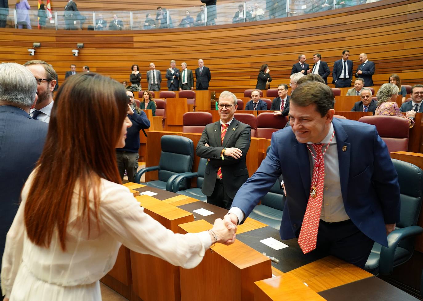 Intervención del presidente de las Cortes Carlos Pollán en el acto institucional del XL Aniversario del Estatuto de Autonomía de Castilla y León. 