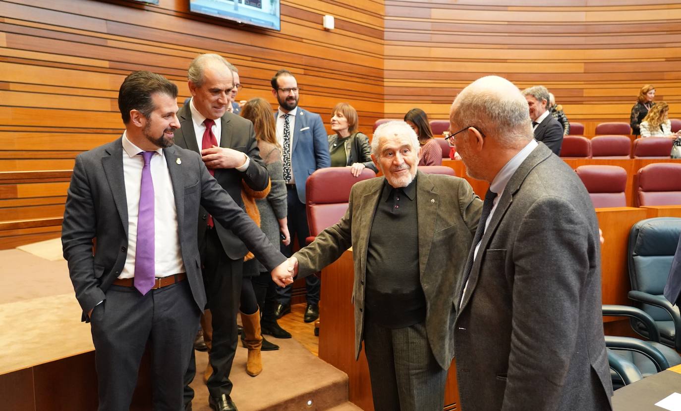 Intervención del presidente de las Cortes Carlos Pollán en el acto institucional del XL Aniversario del Estatuto de Autonomía de Castilla y León. 