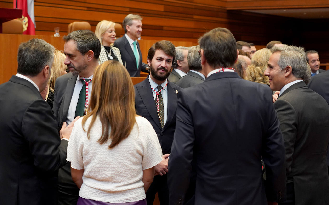 Intervención del presidente de las Cortes Carlos Pollán en el acto institucional del XL Aniversario del Estatuto de Autonomía de Castilla y León. 