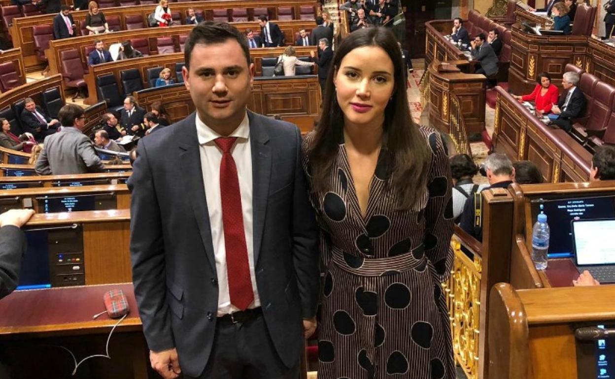 Javier Alfonso Cendón y Andrea Fernández, diputados socialistas por León.