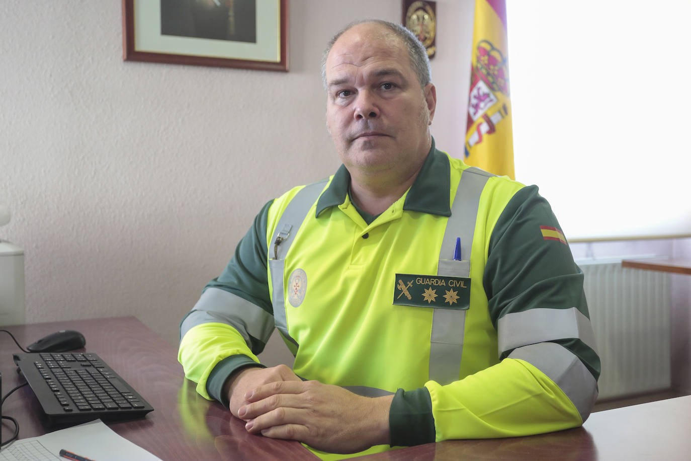 El teniente coronel Francisco González Iturralde, jefe de la Agrupación de Tráfico de la Guardia Civil en Castilla y León.
