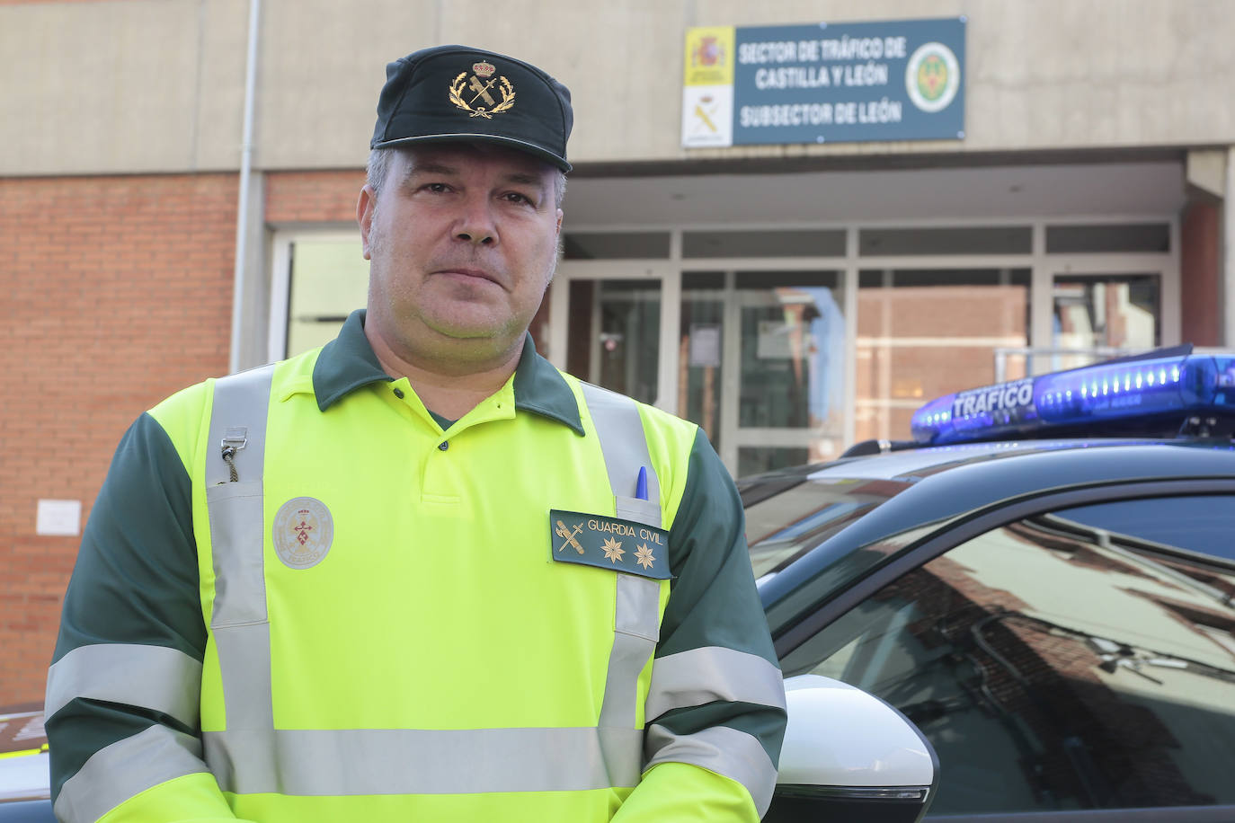 El teniente coronel Francisco González Iturralde, jefe de la Agrupación de Tráfico de la Guardia Civil en Castilla y León.