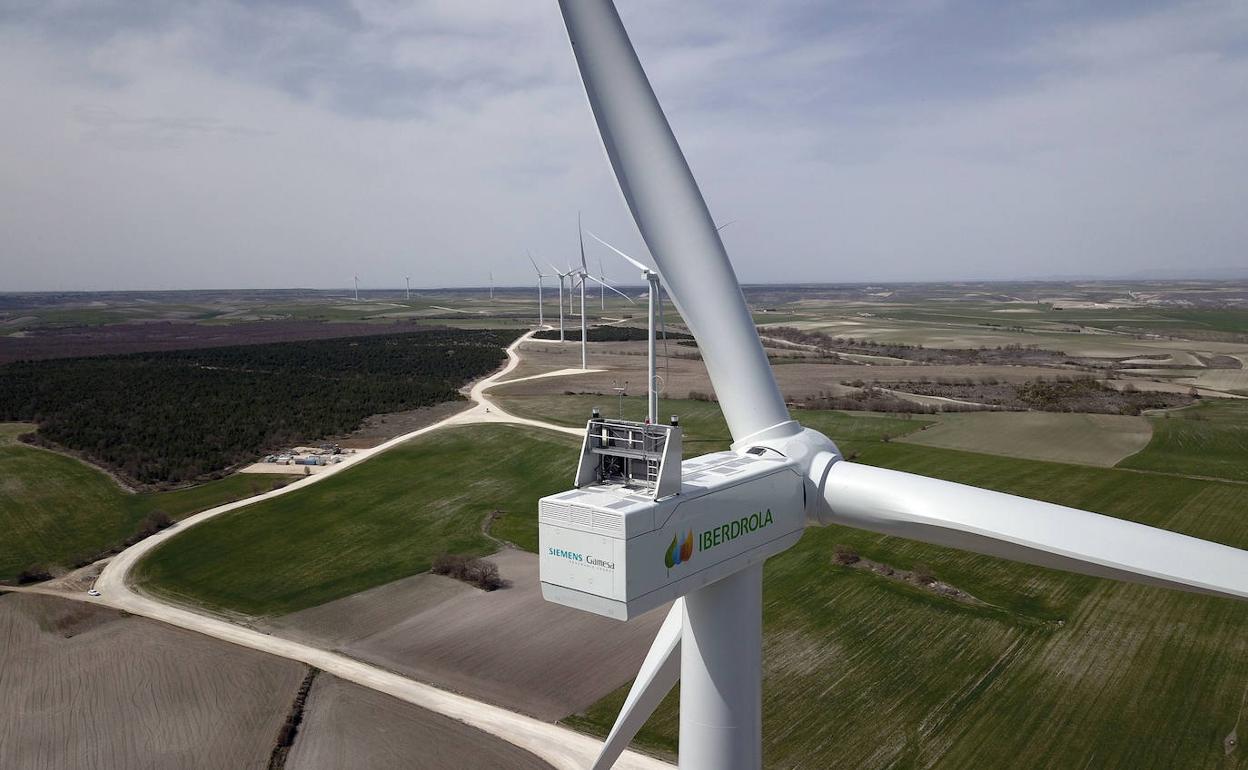 Aerogenerador en Castilla y León.