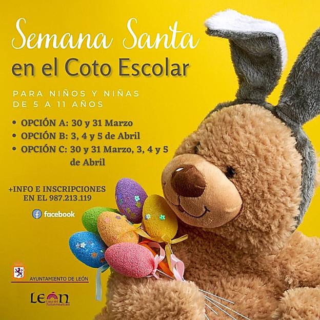 Descubre las actividades infantiles que organiza el Coto Escolar esta Semana Santa