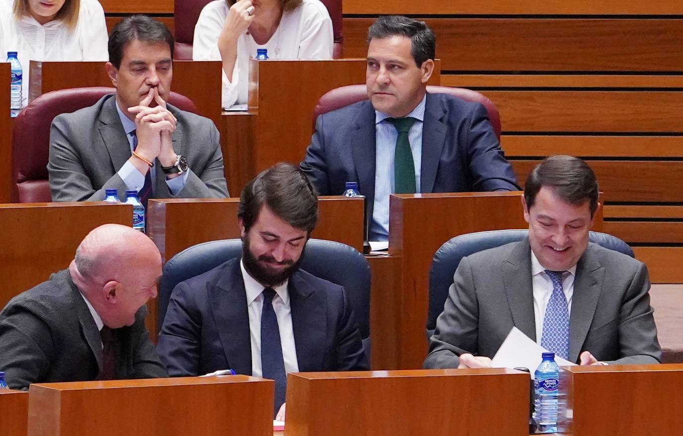 Primera sesión del Pleno de las Cortes de Castilla y León, que comienza con las preguntas de control al Gobierno autonómico.