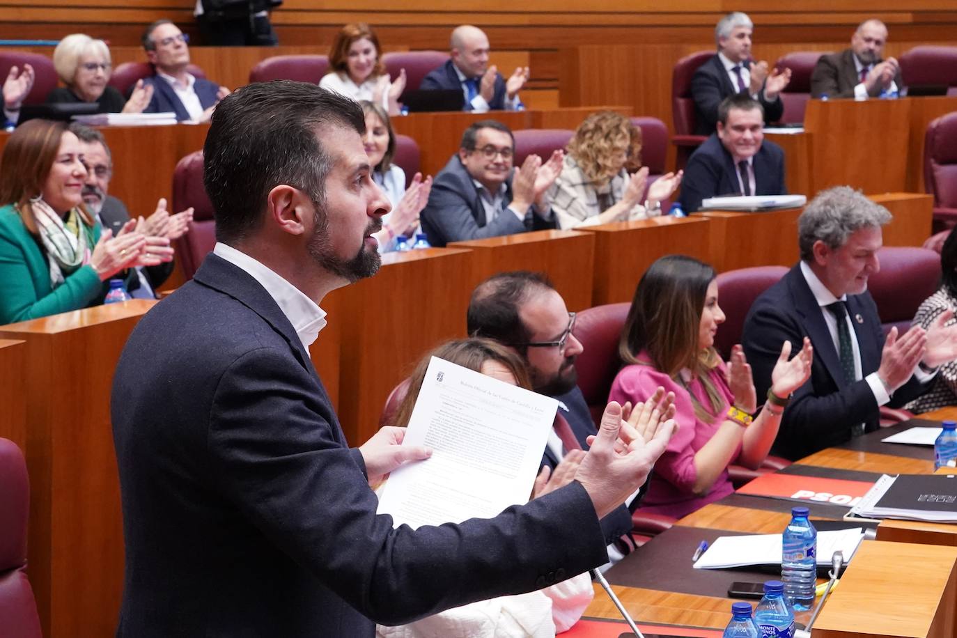 Primera sesión del Pleno de las Cortes de Castilla y León, que comienza con las preguntas de control al Gobierno autonómico.