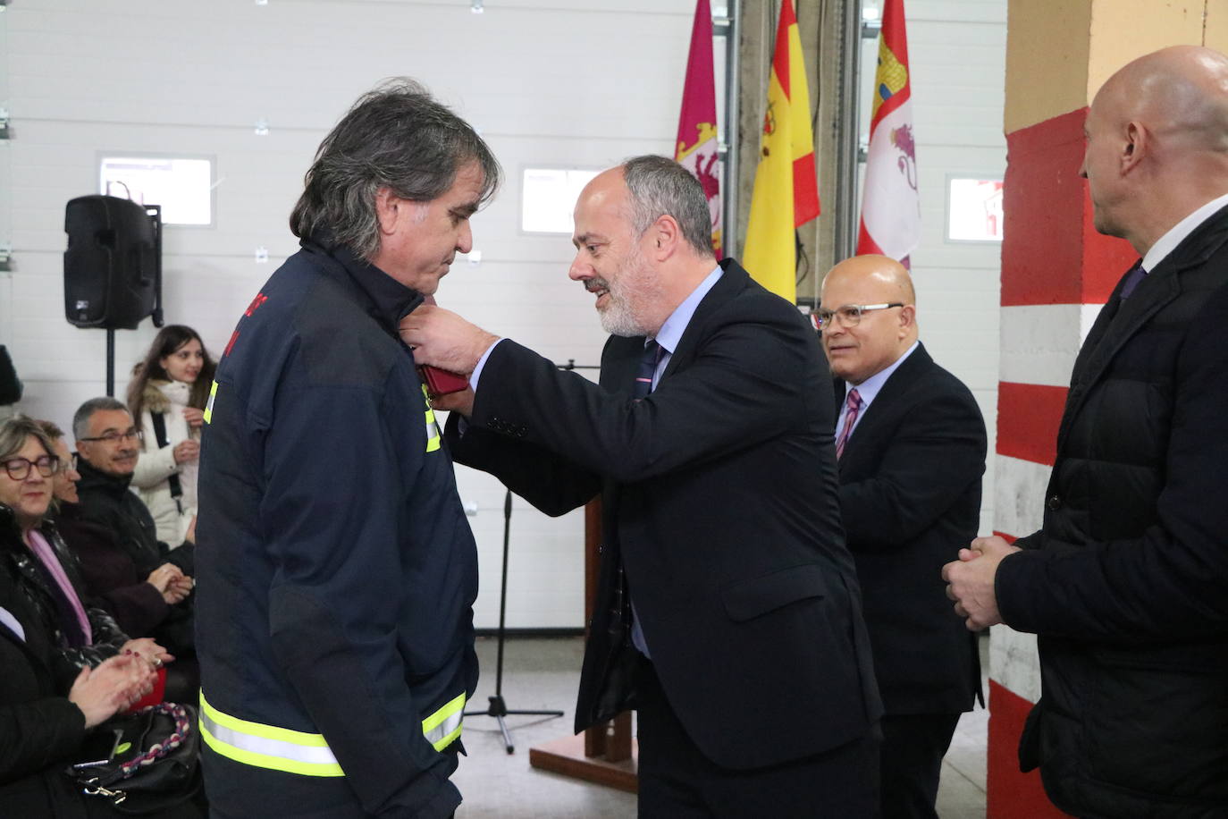 Festividad de San Juan de Dios en el Parque de Bomberos de León.