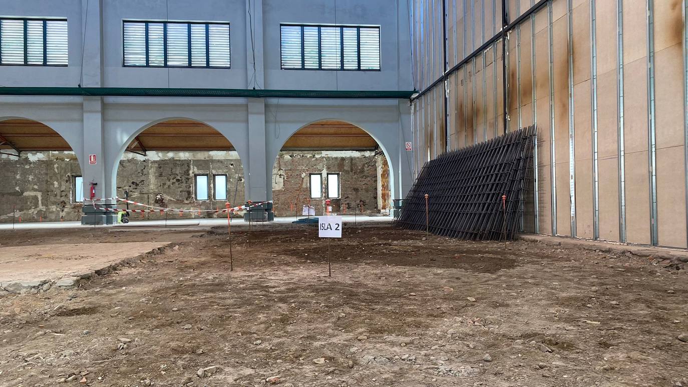 Avance de las obras en el Mercado del Conde Luna. 