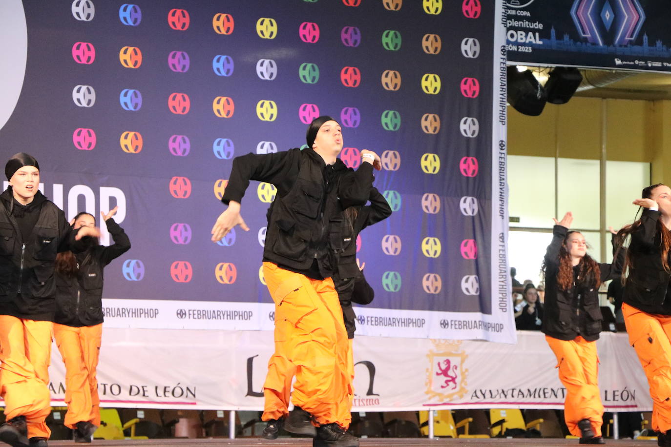 Imagen de uno de los grupos participantes en el February Hip Hop celebrado este fin de semana en León