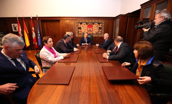 El presidente del Senado visita de Ponferrada. 