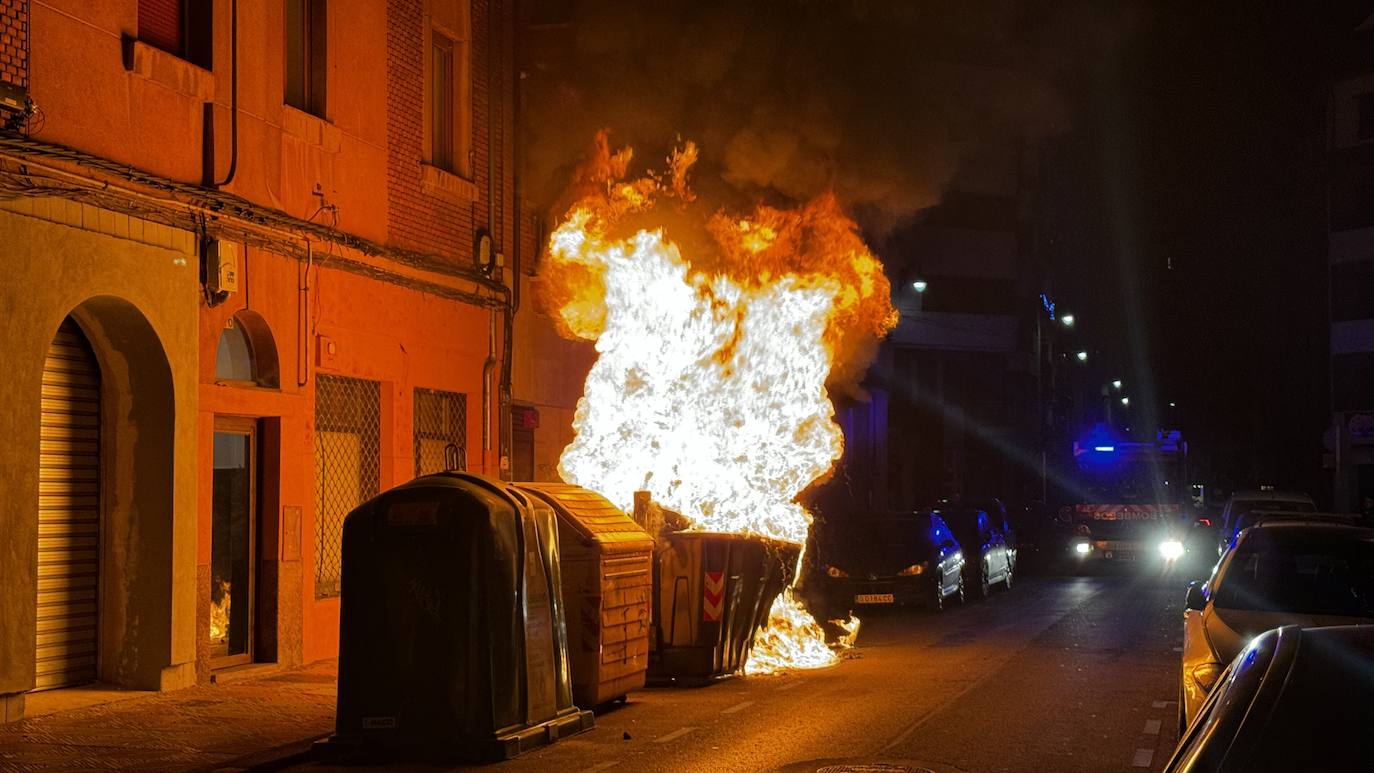 Incendio en León