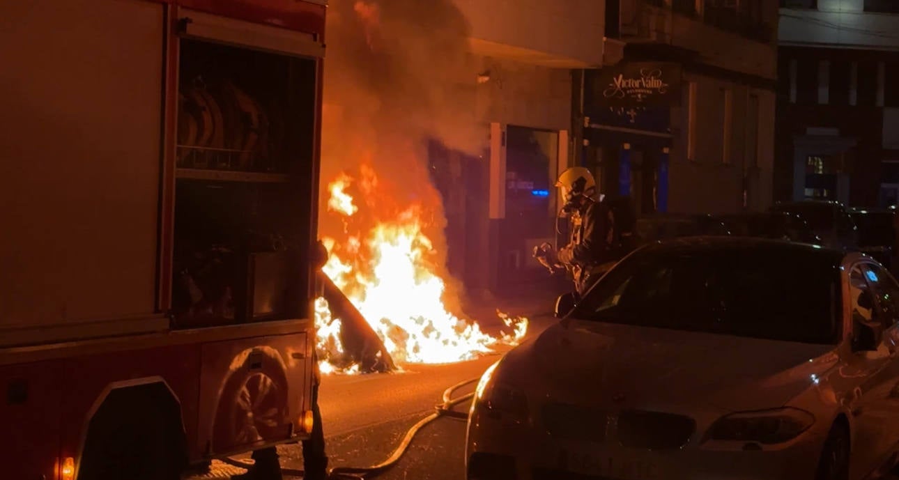 Incendio en León