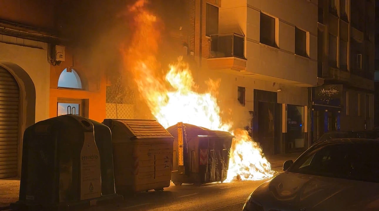 Incendio en León