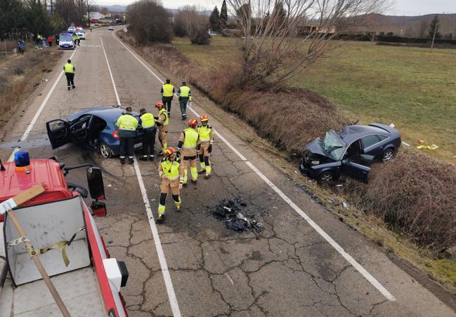 Accidente en la CL-623.