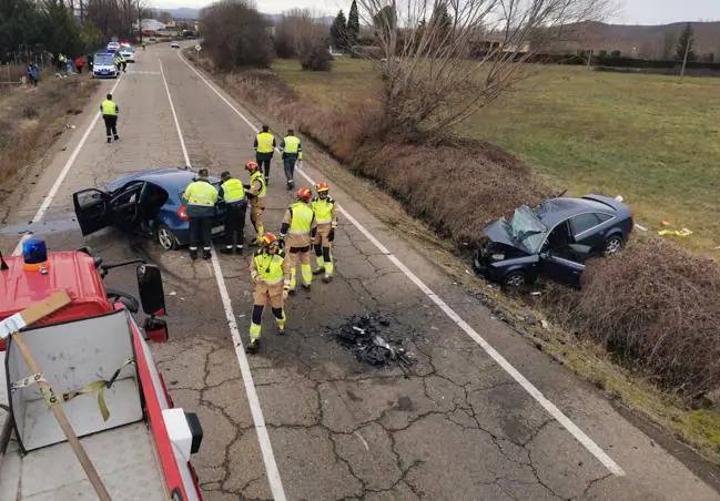 Accidente de tráfico en Sariegos.