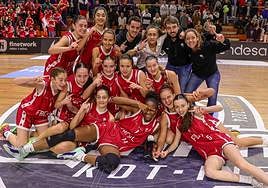Tres leonesas, campeonas de España infantil de baloncesto